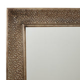 Hammered Large Rectangular Silver Wall Mirror - Vookoo Lifestyle