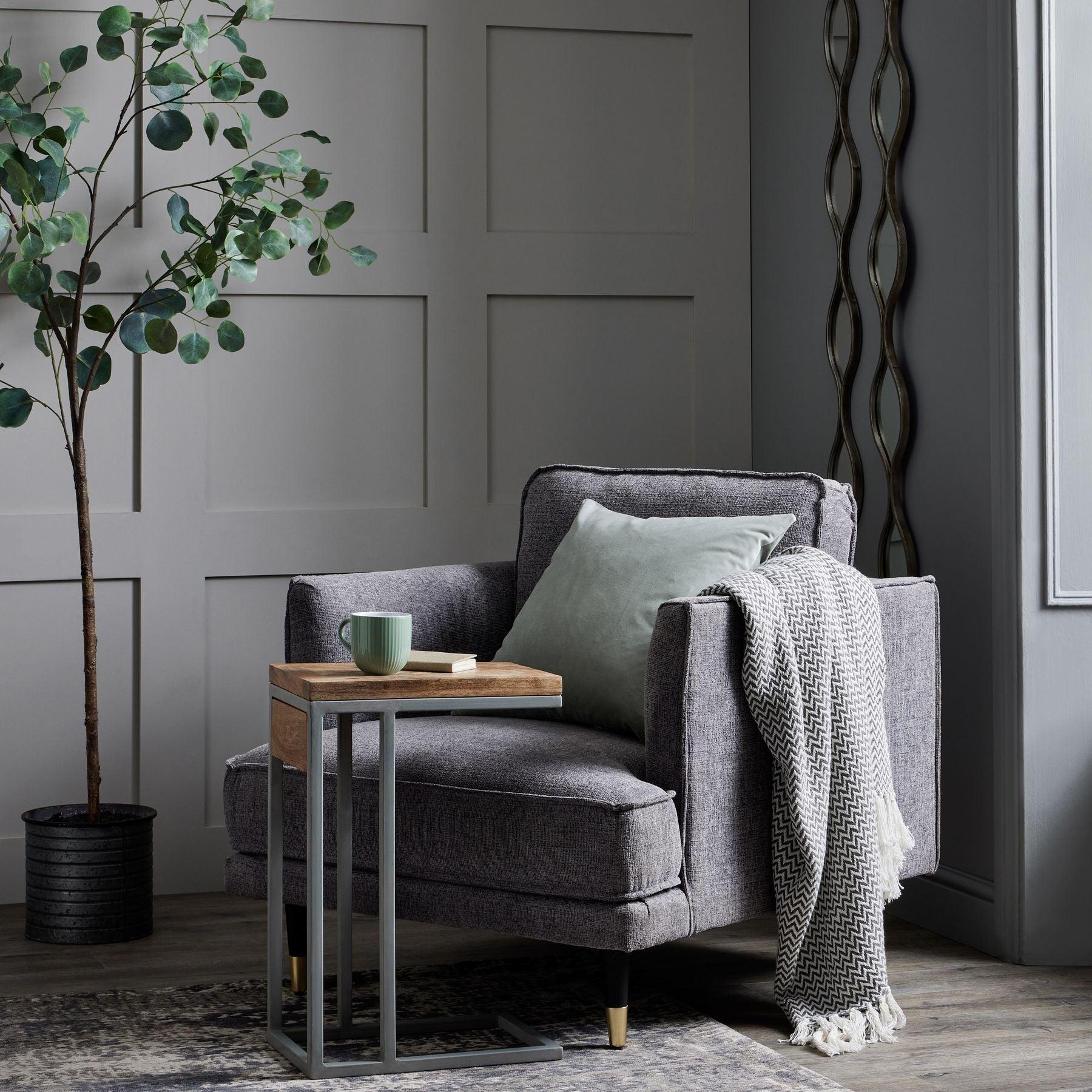 Hampton Grey Large Armchair - Vookoo Lifestyle