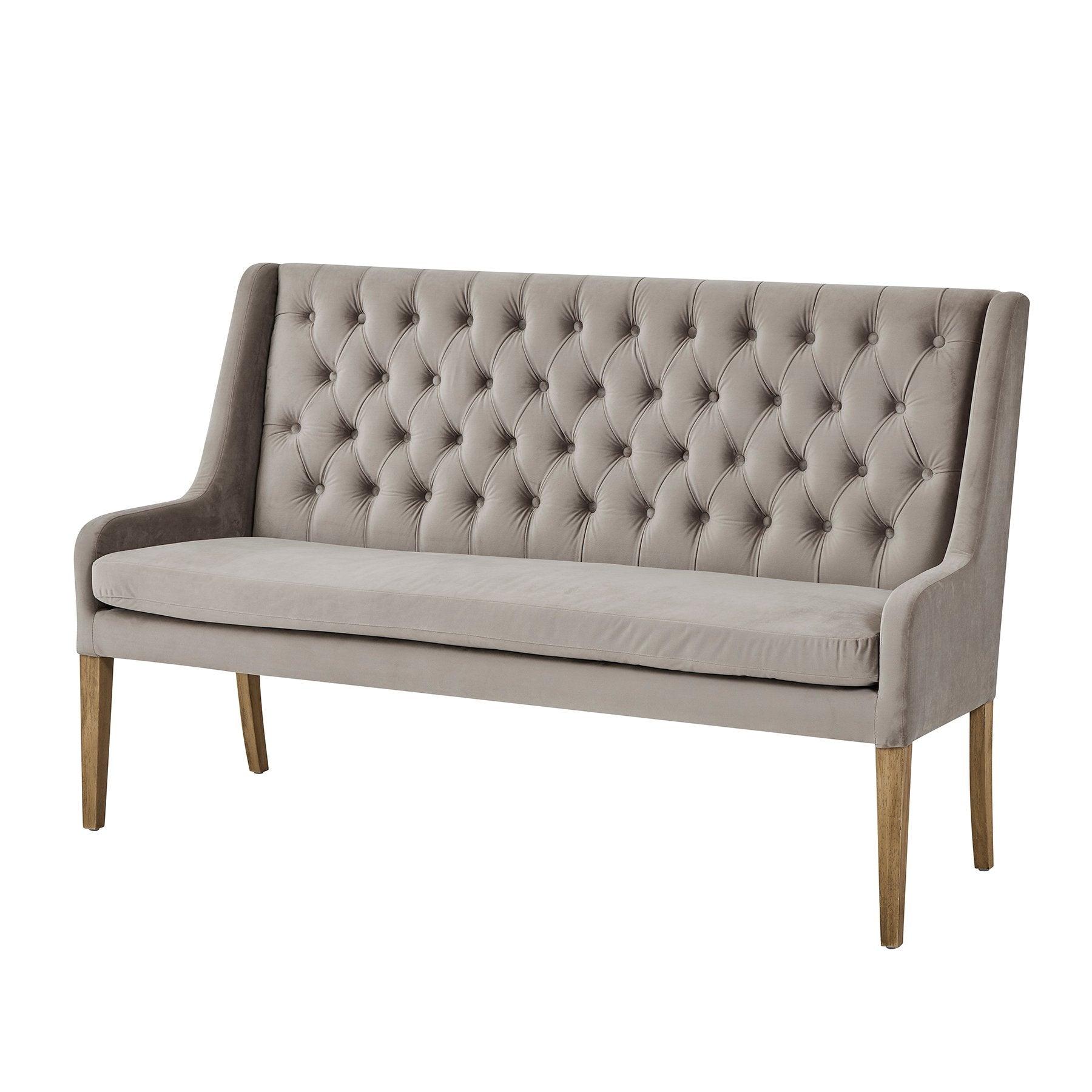 Henley Luxury Large Button Pressed Dining Bench - Vookoo Lifestyle