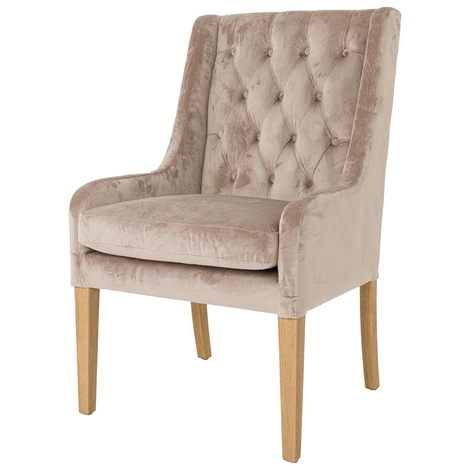 Henley Luxury Large Button Pressed Dining Chair - Vookoo Lifestyle