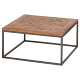 Hoxton Collection Coffee Table With Parquet Top - Vookoo Lifestyle