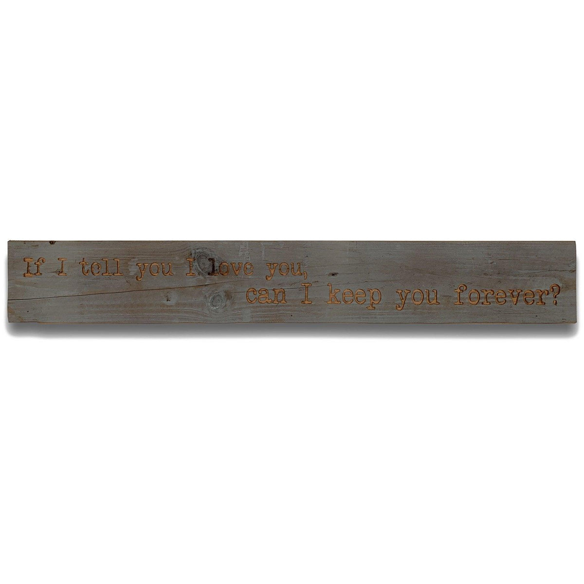 I Love You Grey Wash Wooden Message Plaque - Vookoo Lifestyle