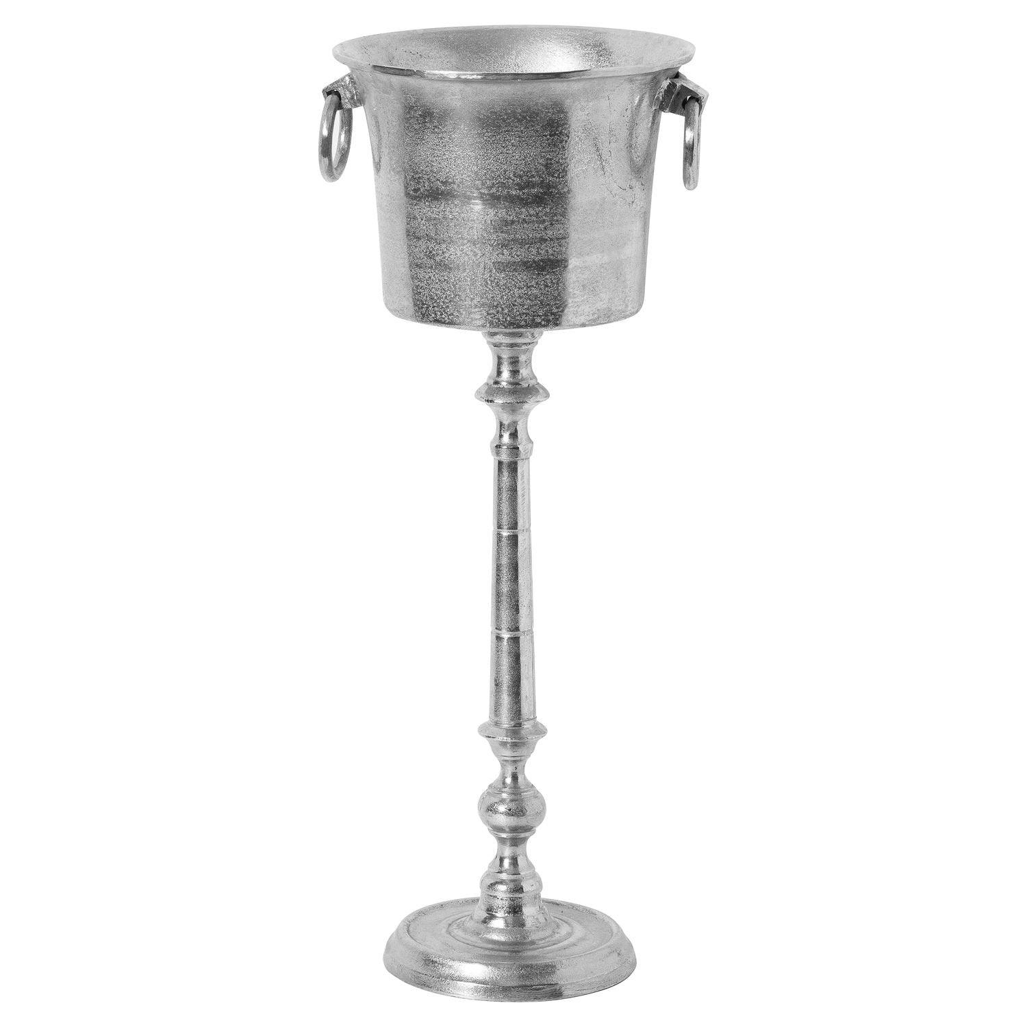 Large Cast Aluminium Standing Champagne Cooler - Vookoo Lifestyle