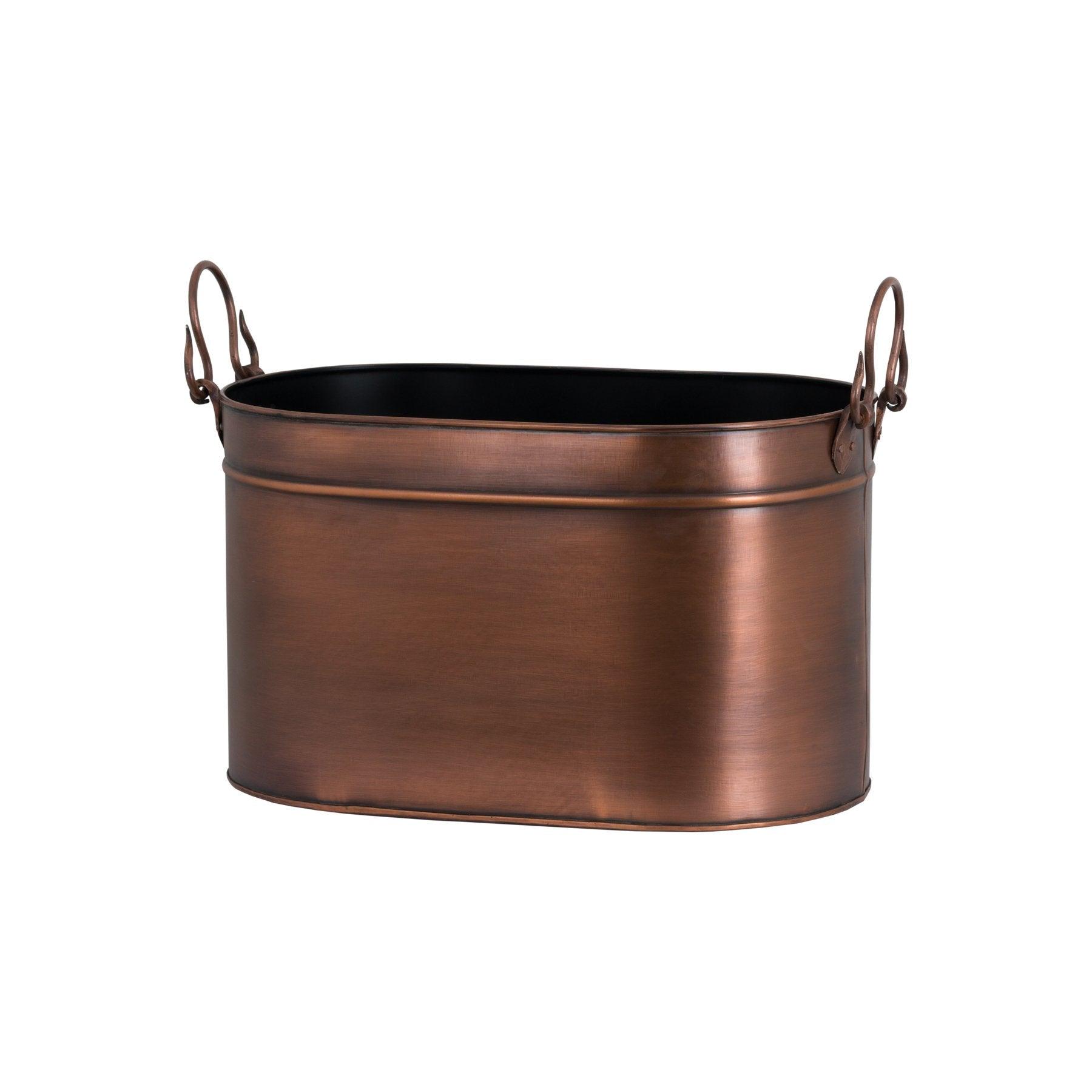 Large Copper Log Bucket - Vookoo Lifestyle