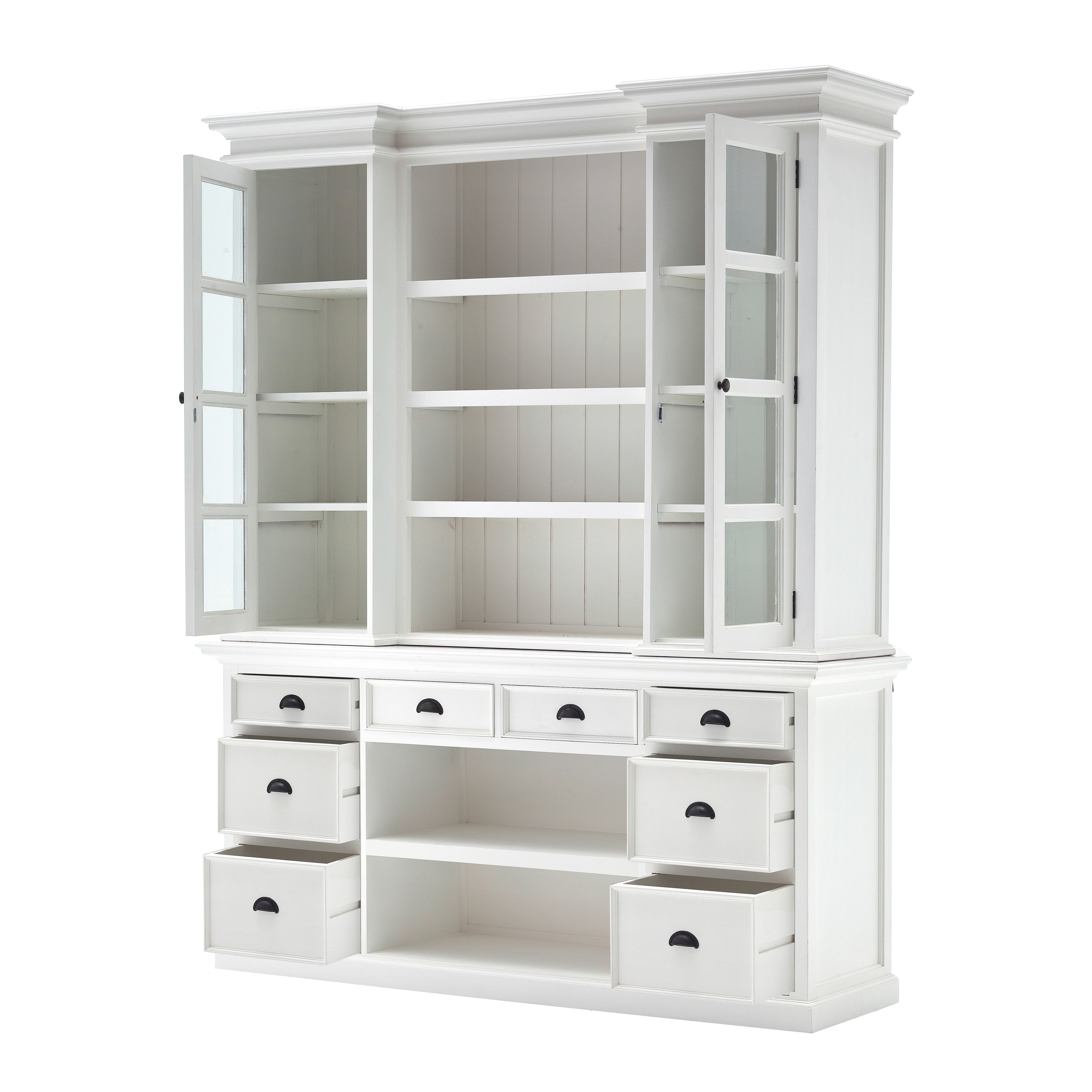 Library Hutch with Basket Set - Vookoo Lifestyle