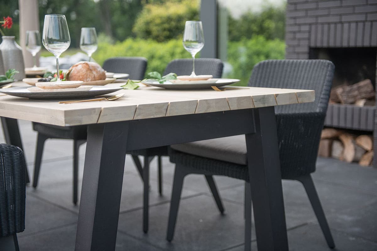 Lisboa 6 Seat with Derby 240cm Teak Table Dining Set - Vookoo Lifestyle