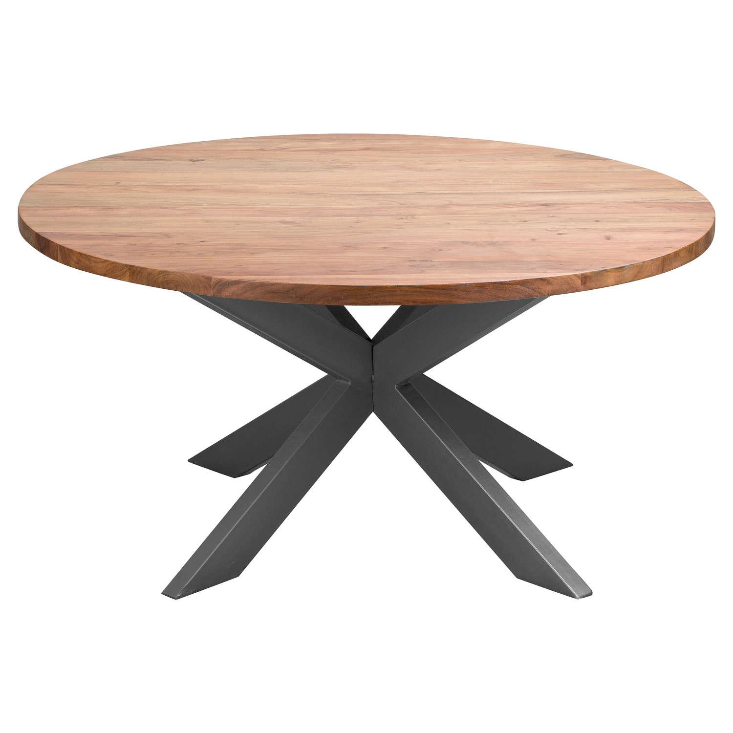 Live Edge Collection Large Round Dining Table - Vookoo Lifestyle