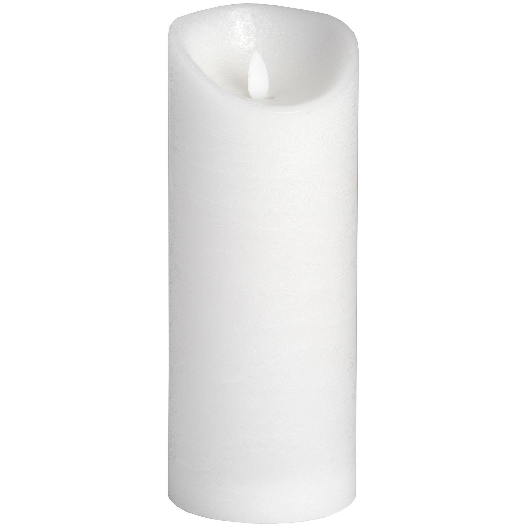 Luxe Collection 3.5 x9 White Flickering Flame LED Wax Candle - Vookoo Lifestyle