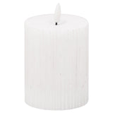 Luxe Collection Natural Glow 3x4 Textured Ribbed LED Candle - Vookoo Lifestyle
