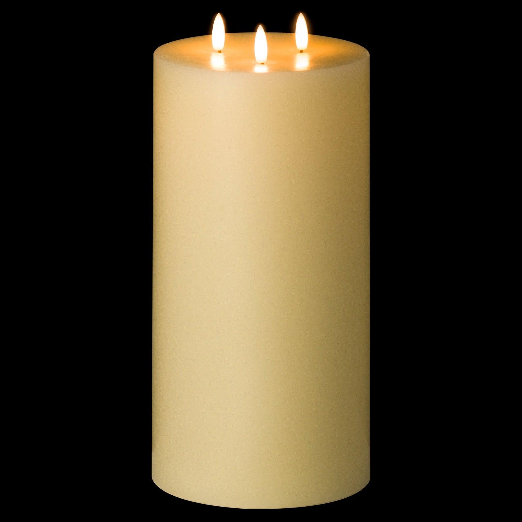 Luxe Collection Natural Glow 6 x 12 LED Ivory Candle - Vookoo Lifestyle