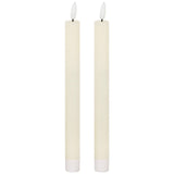Luxe Collection Natural Glow S/ 2 Ivory LED Dinner Candles - Vookoo Lifestyle