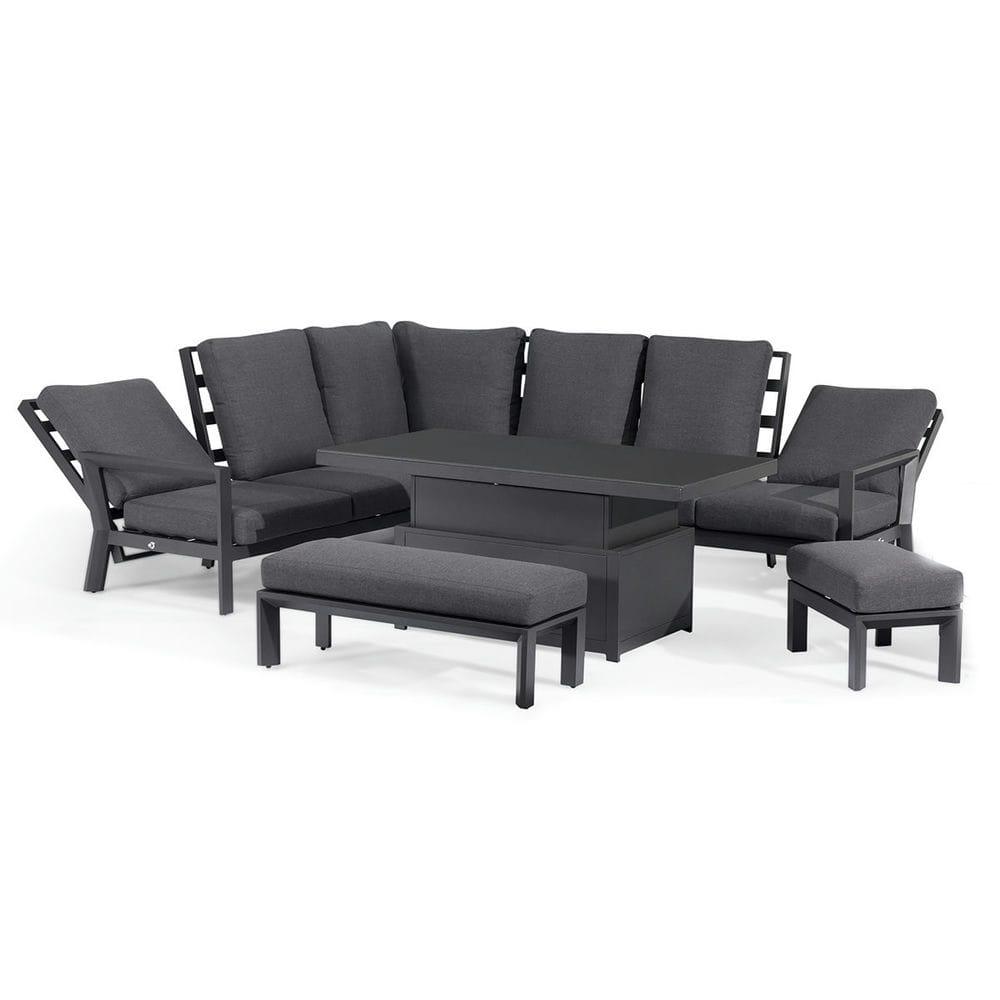 Manhattan Reclining Corner Dining Set with Rising Table - Vookoo Lifestyle