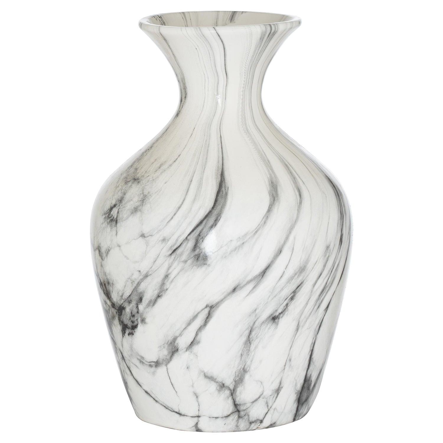Marble Ellipse Large Vase - Vookoo Lifestyle