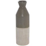 Mason Collection Grey Ceramic Ellipse Tall Vase - Vookoo Lifestyle