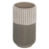 Mason Collection Grey Ceramic Straight Vase - Vookoo Lifestyle