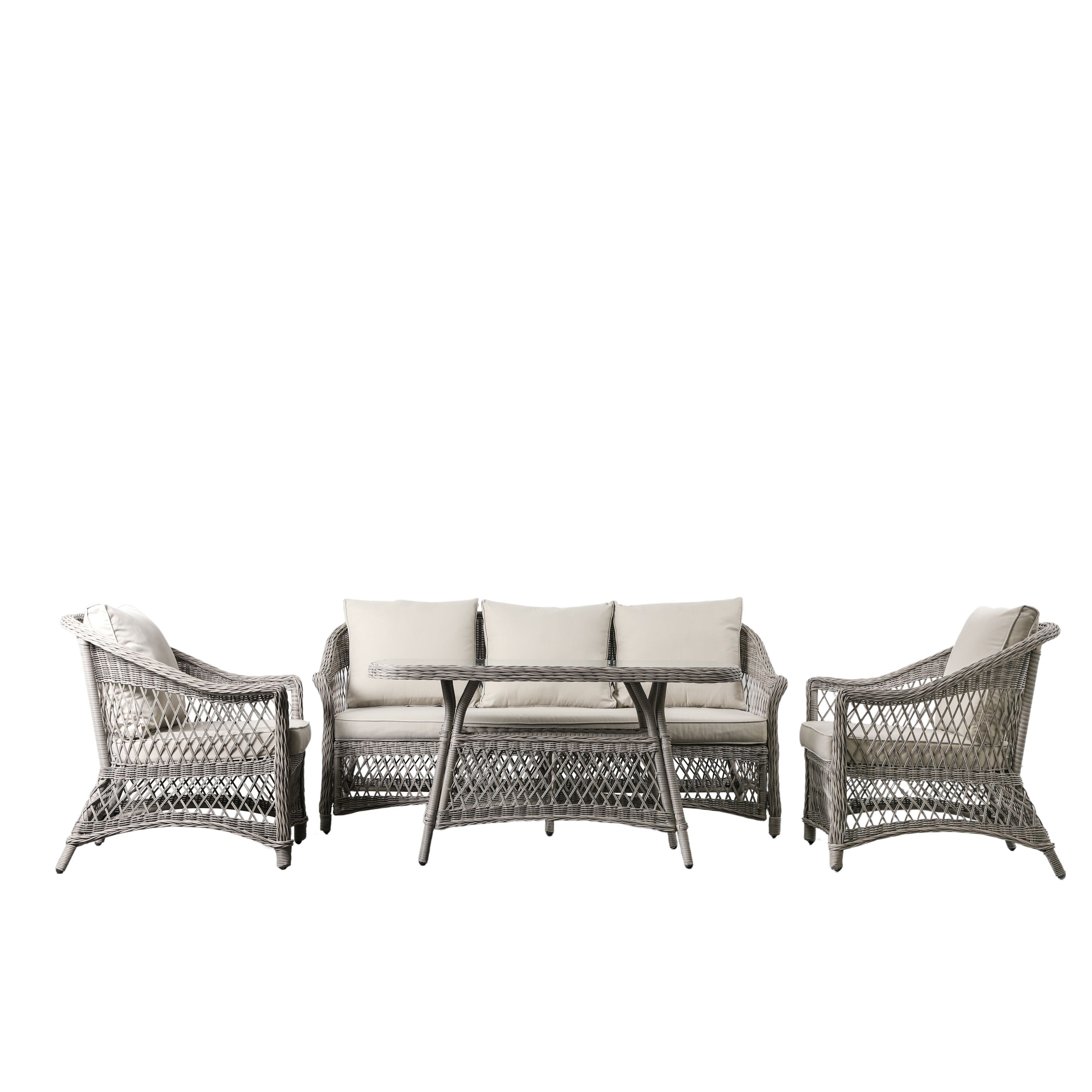 Millie Country Sofa Dining/Tea Set Stone - Vookoo Lifestyle