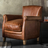 Mondello Chair Vintage Brown Leather - Vookoo Lifestyle