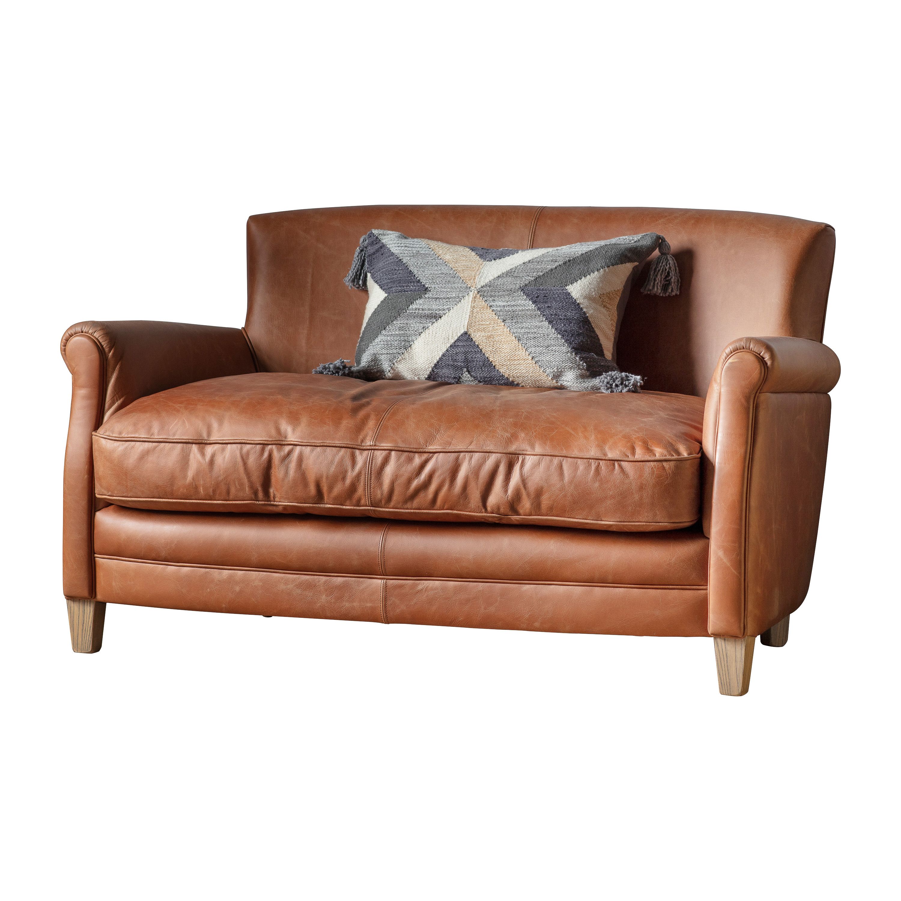 Mondello Sofa Vintage Brown Leather - Vookoo Lifestyle