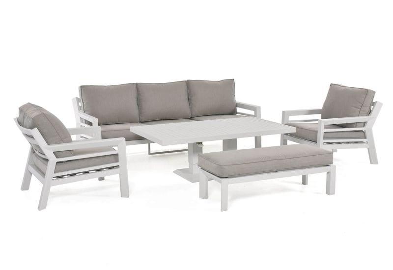 New York 2 Seat Sofa Set with Rising Table - Vookoo Lifestyle