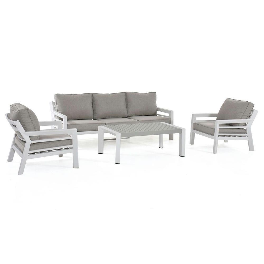 New York 3 Seat Sofa Set with Rising Table - Vookoo Lifestyle