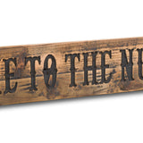 Nut House Rustic Wooden Message Plaque - Vookoo Lifestyle