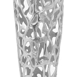 Ohlson Silver Perforated Coral Inspired Vase - Vookoo Lifestyle