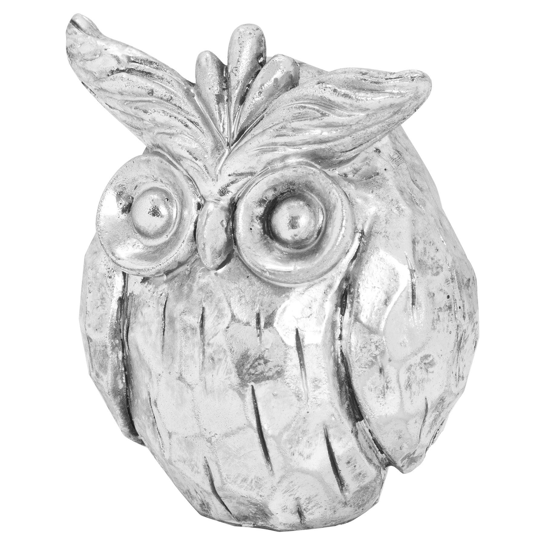 Otis The Silver Ceramic Owl - Vookoo Lifestyle