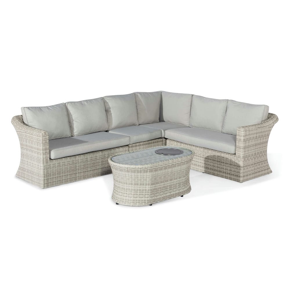 Oxford Large Corner Sofa with Fire Pit Coffee Table - Vookoo Lifestyle