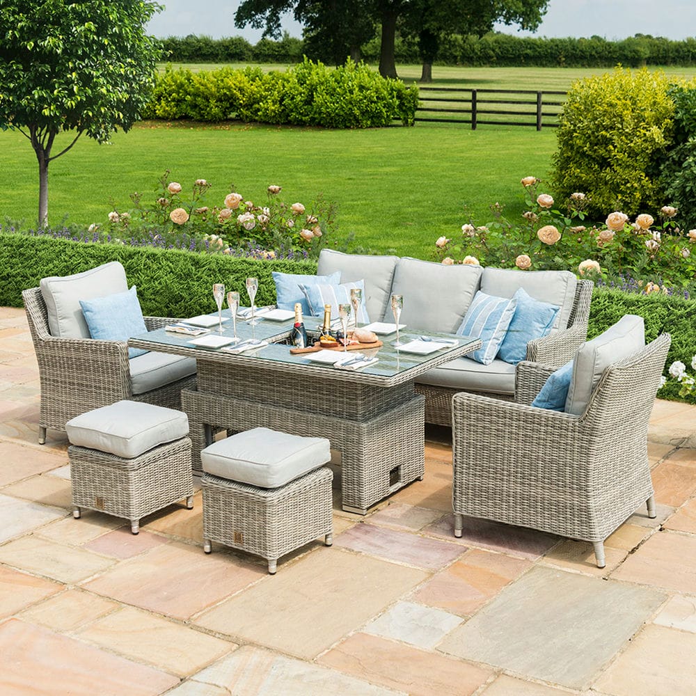 Oxford Sofa Dining Set with Ice Bucket & Rising Table - Vookoo Lifestyle