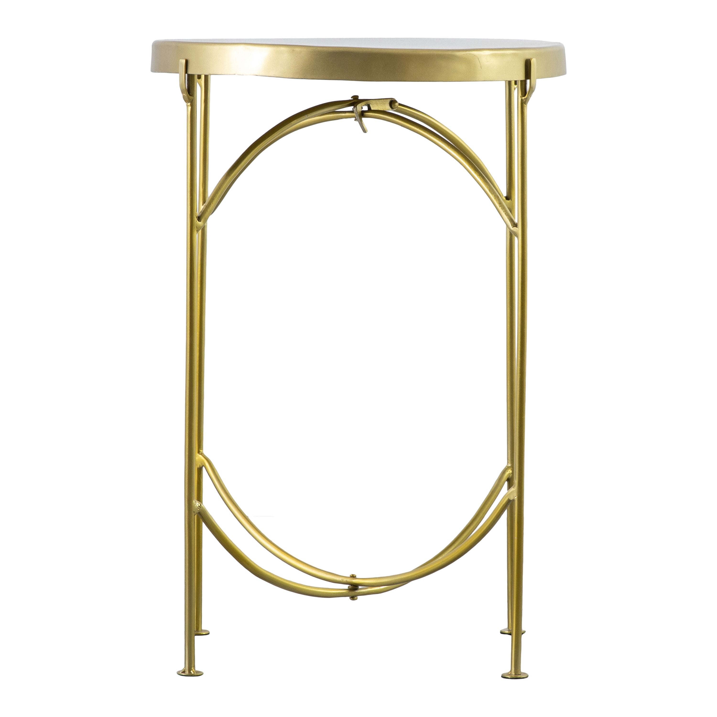 Pago Side Table Brass - Vookoo Lifestyle