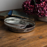 Set Of Two Circular Nickle Trays - Vookoo Lifestyle
