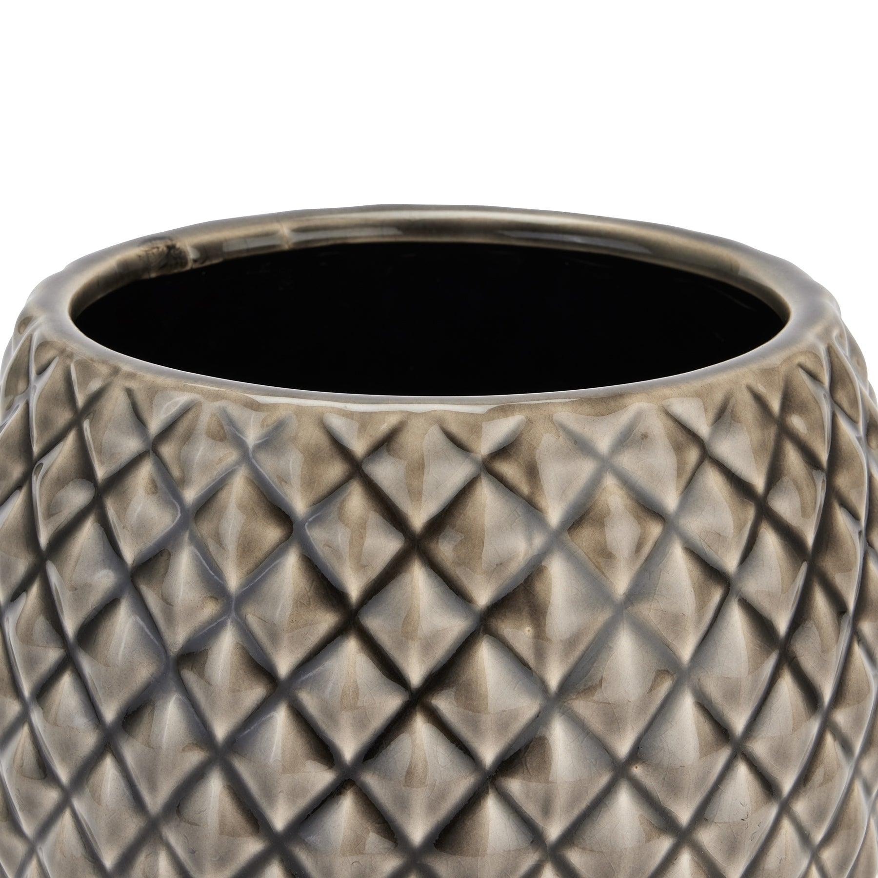 Seville Collection Grey Diamond Planter - Vookoo Lifestyle