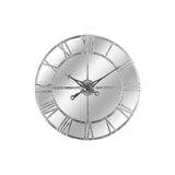 Silver Foil Mirrored Wall Clock - Vookoo Lifestyle