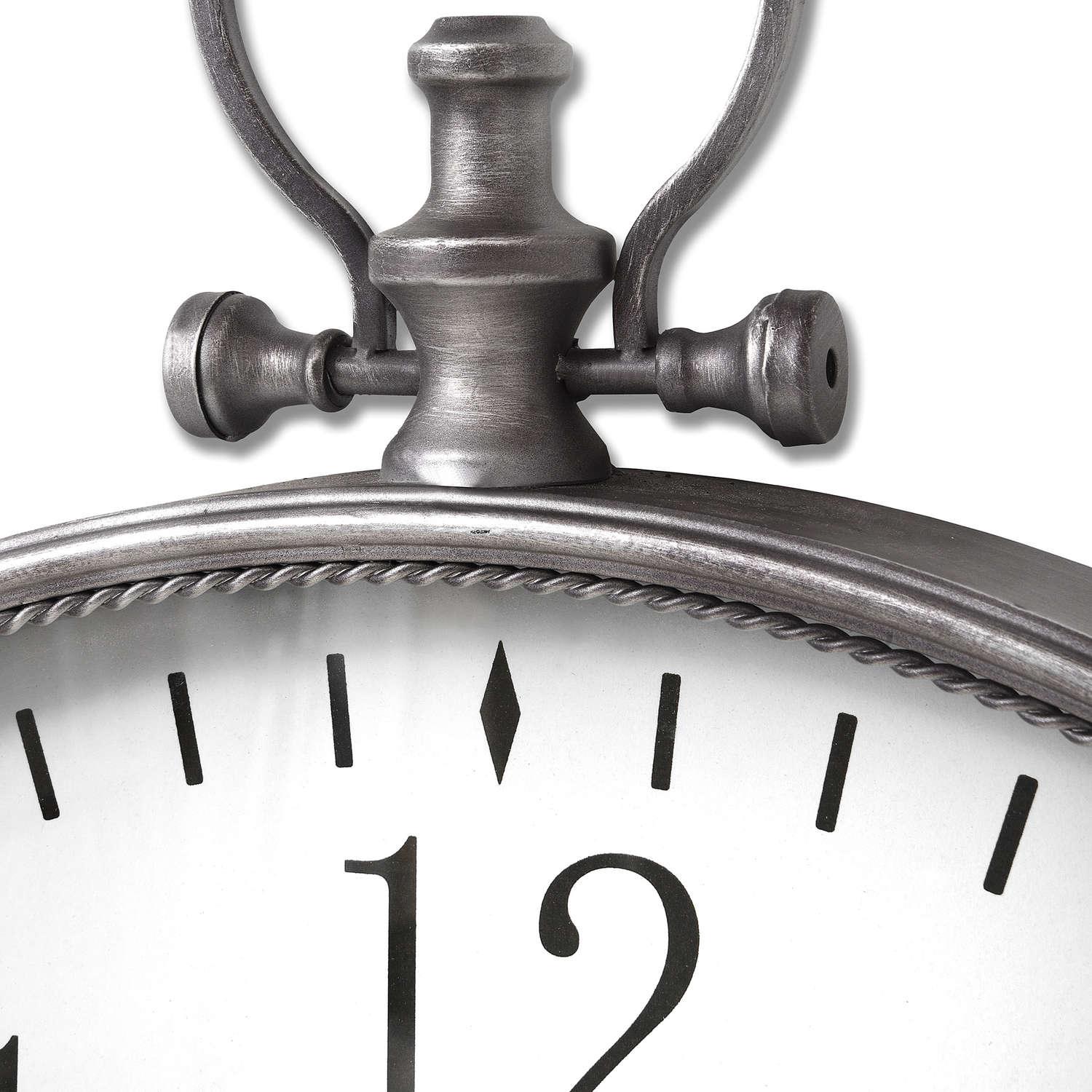 Silver Pocket Watch Wall Clock - Vookoo Lifestyle