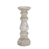 Small Stone Ceramic Column Candle Holder - Vookoo Lifestyle
