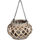 Small Wicker Basket Lantern - Vookoo Lifestyle