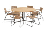 Swing 6 Seat Dining Set with Basso 160cm table - Vookoo Lifestyle