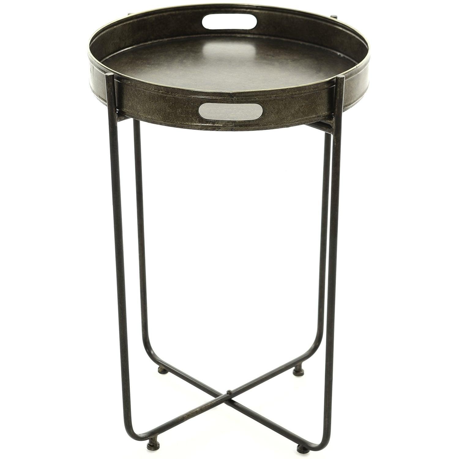 Tall Antique Bronze Tray With Stand - Vookoo Lifestyle