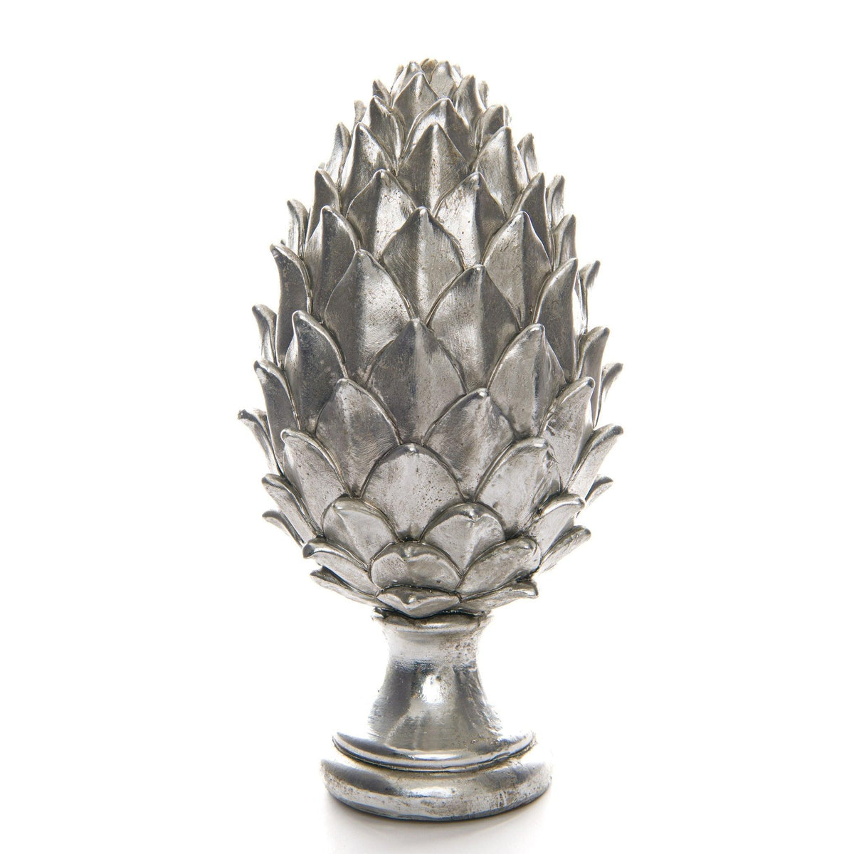 Tall Silver Pinecone Finial - Vookoo Lifestyle