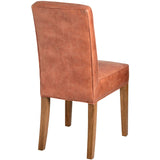 Tan Faux Leather Dining Chair - Vookoo Lifestyle