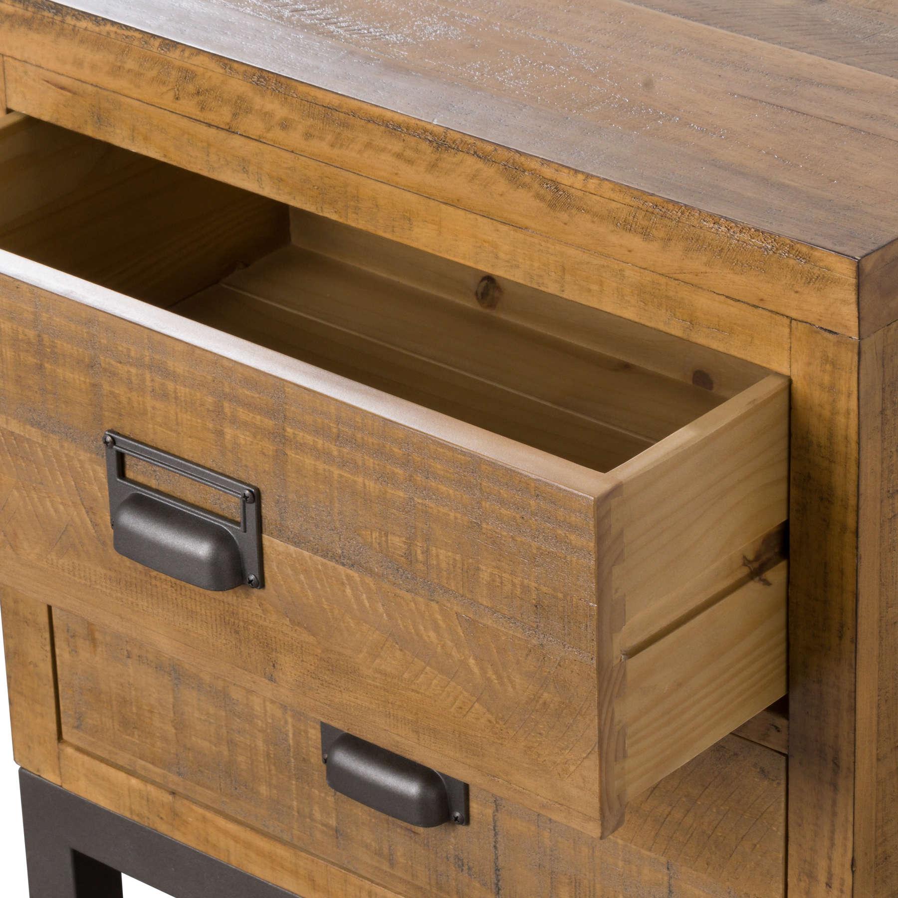 The Draftsman Collection Two Drawer Bedside - Vookoo Lifestyle