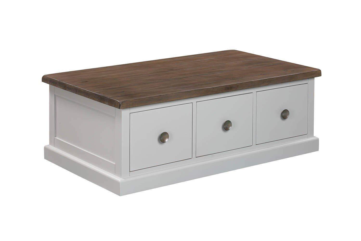 The Hampton Collection Three Drawer Coffee Table - Vookoo Lifestyle