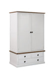 The Hampton CollectionThree Drawer Two Door Wardrobe - Vookoo Lifestyle