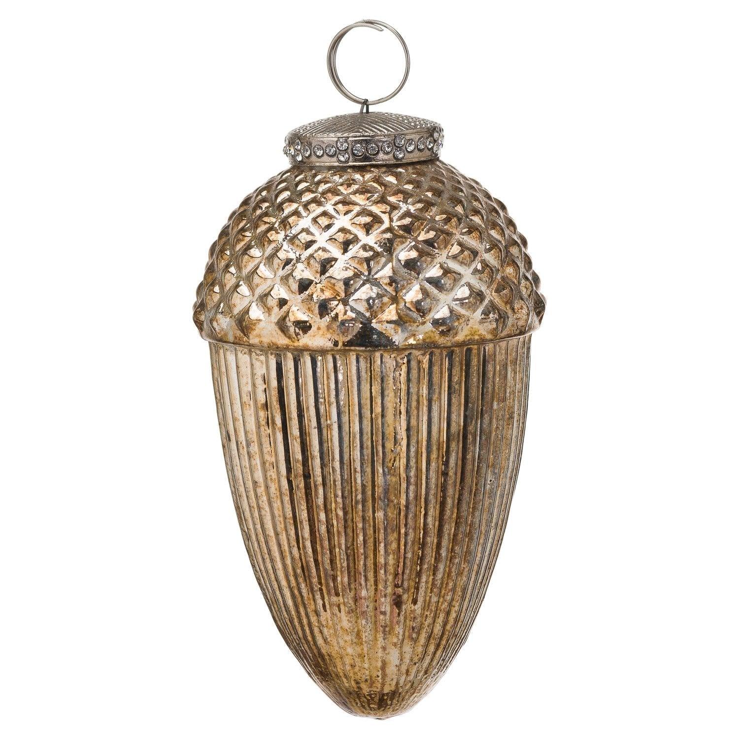 The Noel Collection Large Burnished Acorn Decoration - Vookoo Lifestyle
