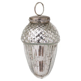 The Noel Collection Small Silver Hanging Acorn Decoration - Vookoo Lifestyle
