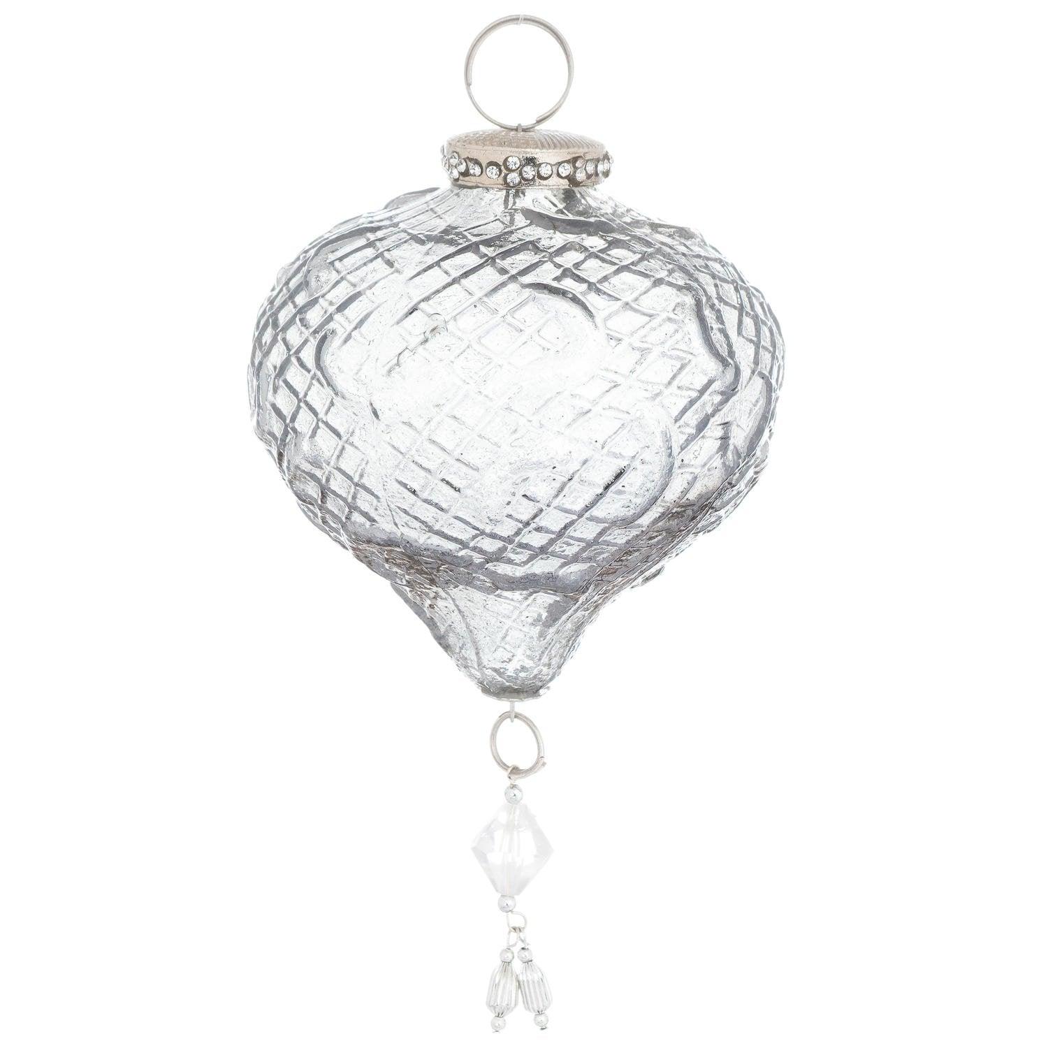 The Noel Collection Smoked Midnight Tear Drop Bauble - Vookoo Lifestyle