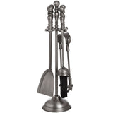 Traditional Companion Set In Antique Pewter - Vookoo Lifestyle