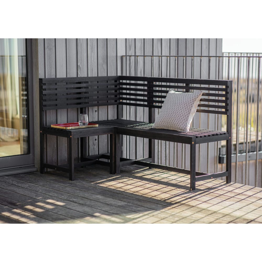 Vamara Balcony Modular Bench Charcoal - Vookoo Lifestyle