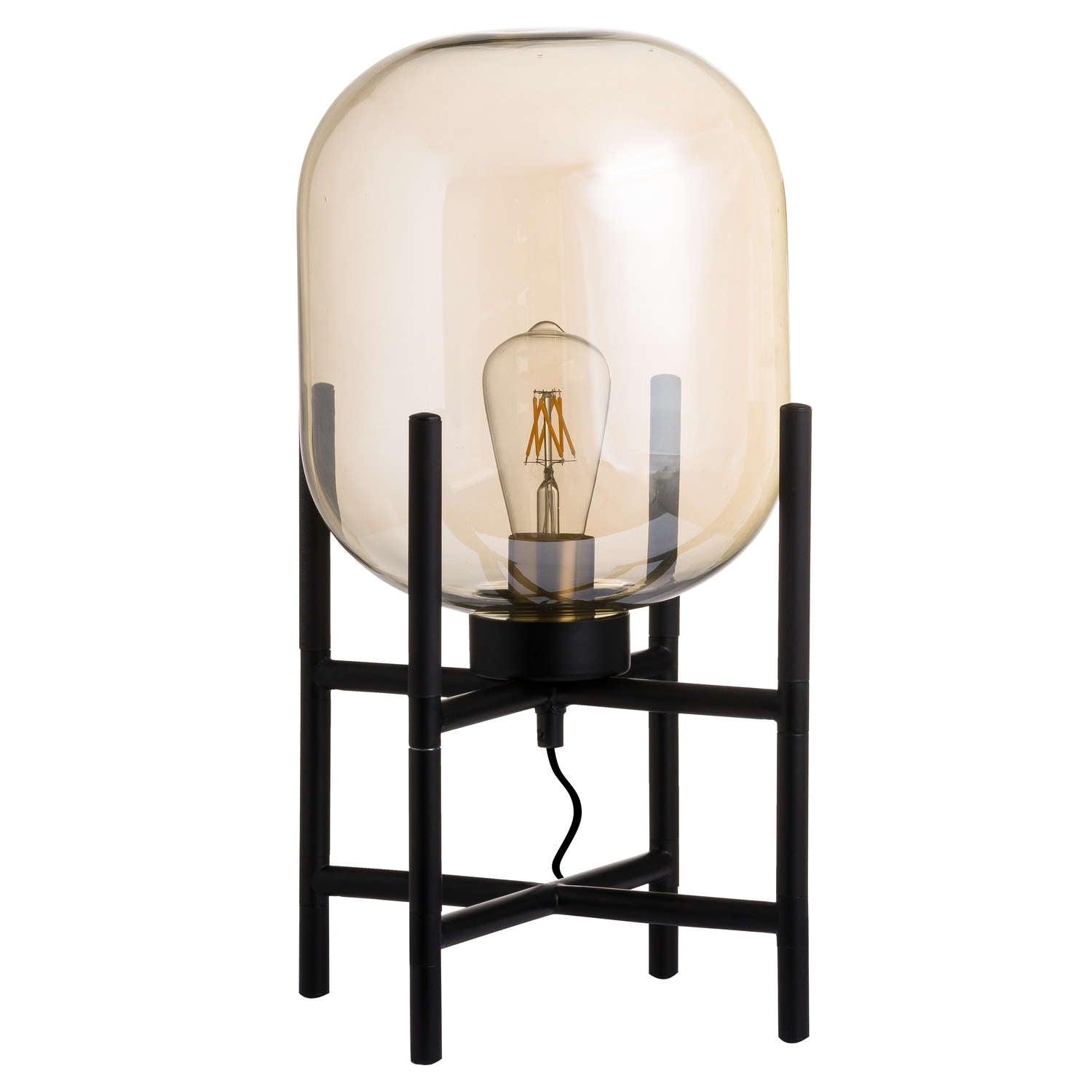 Vintage Industrial Glass Glow Lamp - Vookoo Lifestyle