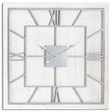 Williston White Square Large Wall Clock - Vookoo Lifestyle